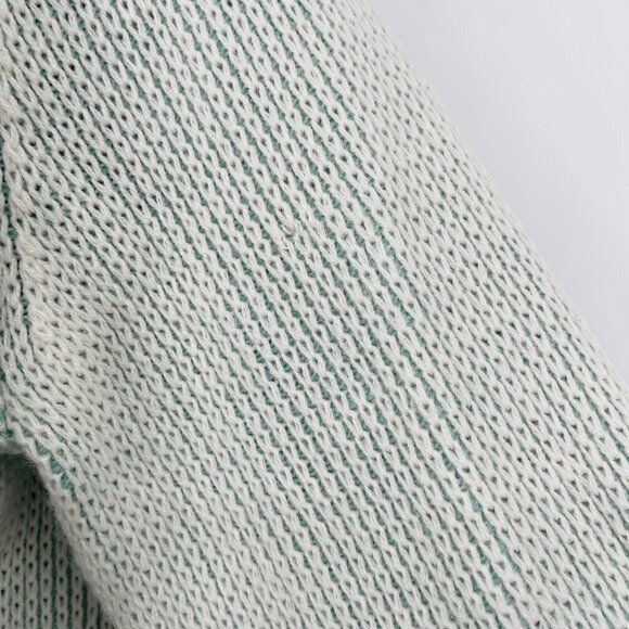 Lumiere Women's Chunky Knit V Neck Knit Sweater Size S Balloon Sleeve Faded - Picture 8 of 11